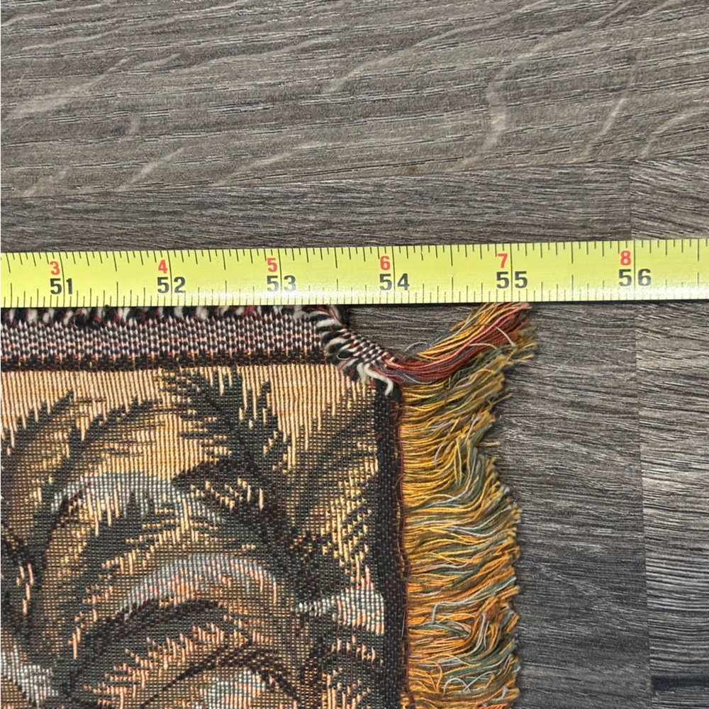 Vintage Wall Hanging Wall Decor Tapestry Middle Eastern Egyptian Desert Scene - Picture 7 of 9